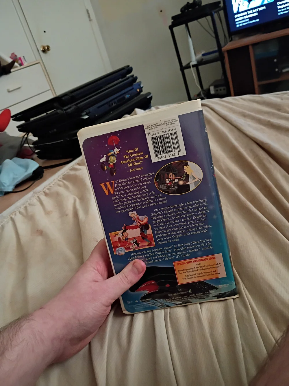 Disney Pinocchio VHS - Classic Blue Cover